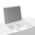 Coiffeuse avec miroir blanc 100x45x76 cm