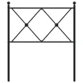 Tête de lit métal noir 75 cm