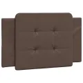 Lit avec matelas marron 100x200 cm similicuir