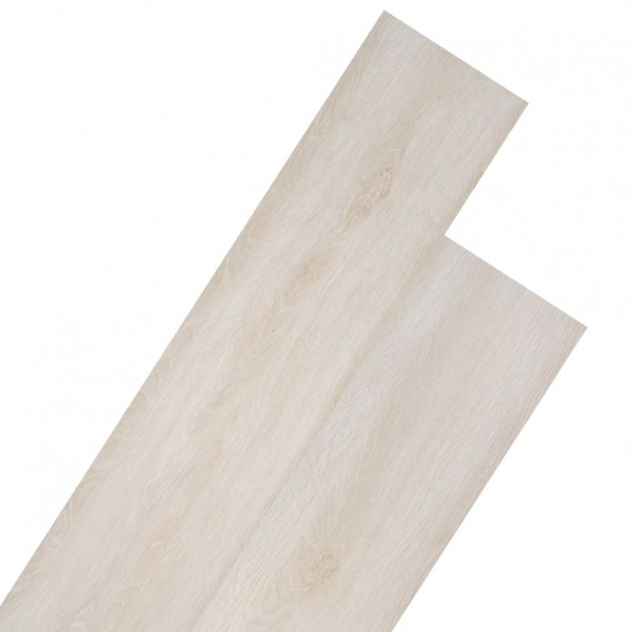 Planches de plancher PVC Non auto-adhésif Chêne blanc classique