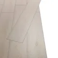 Planches de plancher PVC Non auto-adhésif Chêne blanc classique