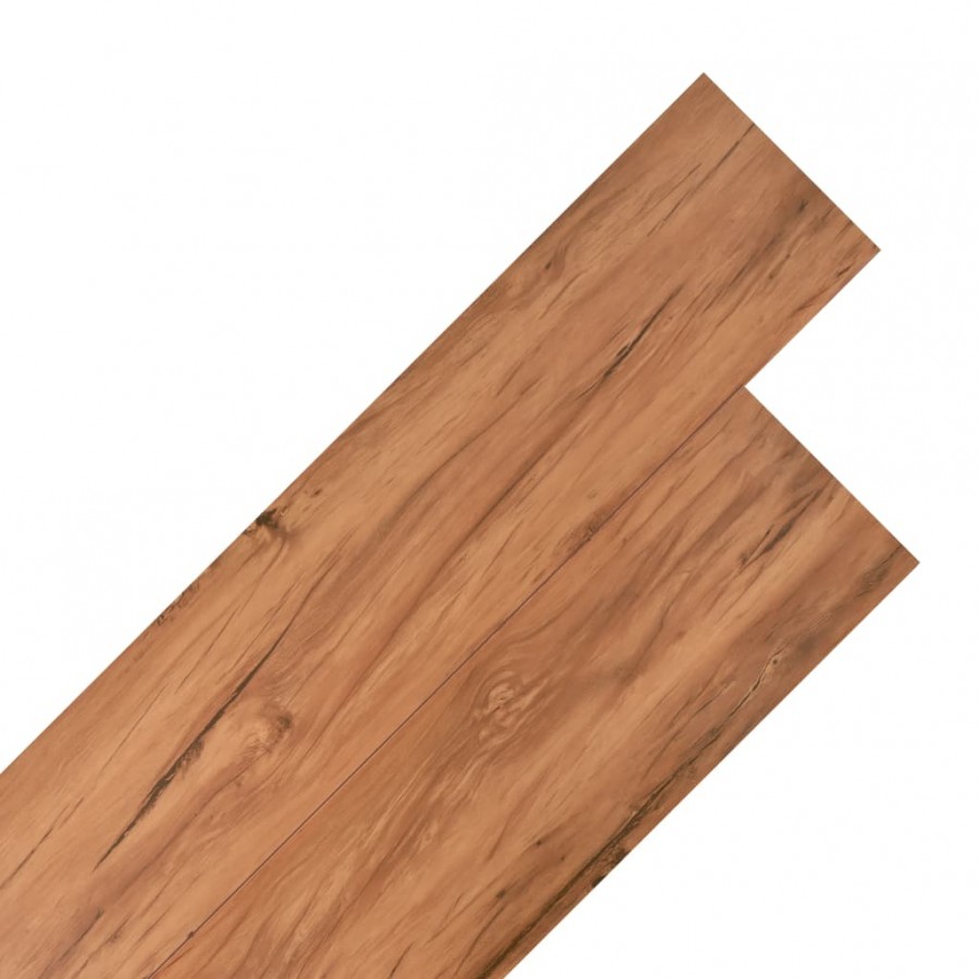 Planches de plancher PVC Non auto-adhésif 5,26 m² Orme naturel