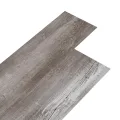 Planche de plancher PVC autoadhésif 5,21 m² 2mm Marron bois mat