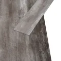 Planche de plancher PVC autoadhésif 5,21 m² 2mm Marron bois mat