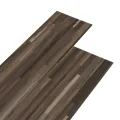 Planches de plancher PVC 5,02 m² 2 mm Autoadhésif Marron rayé