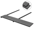Panneaux de terrasse avec accessoires WPC 16 m² 2,2 m Gris