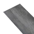 Planches de plancher PVC 4,46 m² 3 mm Autoadhésif Gris brillant