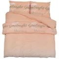 Ensemble de housse de couette rose 260x240 cm Coton