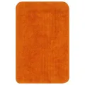 Jeu de tapis de salle de bain 3 pcs Tissu Orange