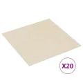 Planches de plancher autoadhésives 20 pcs PVC 1,86 m² Beige