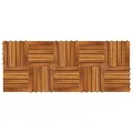 Carreaux de terrasse 30x30 cm 10 pcs Acacia Motif vertical