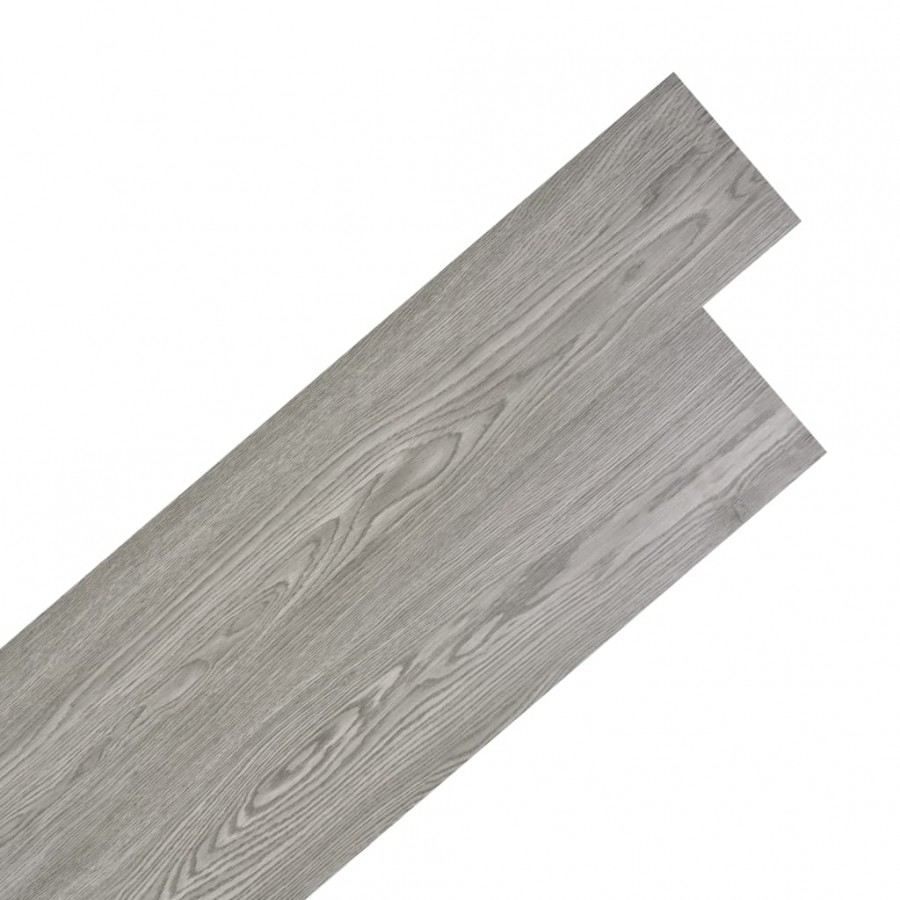 Planche de plancher PVC autoadhésif 5,02 m² 2 mm Gris foncé