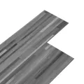 Planches de plancher PVC 5,02 m² 2 mm Autoadhésif Gris rayé