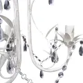 Lustre suspendu à cristaux Blanc élégant
