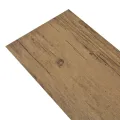 Planches de plancher PVC Non auto-adhésif 5,26 m² Marron noyer