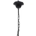 Lustre avec 5 ampoules Crystal noir