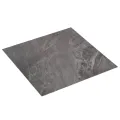 Planche de plancher PVC autoadhésif 5,11 m² Noir avec motif