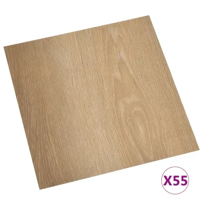 Planches de plancher autoadhésives 55 pcs PVC 5,11 m² Marron 2