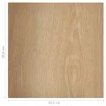 Planches de plancher autoadhésives 55 pcs PVC 5,11 m² Marron