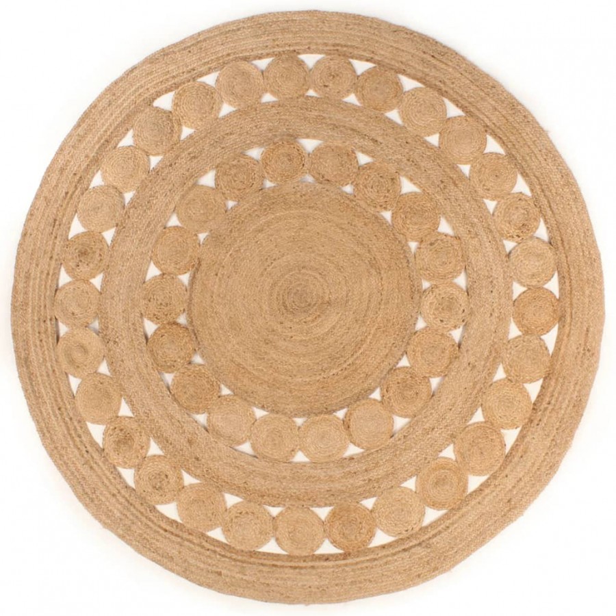 Tapis Design tressé Jute 210 cm Rond