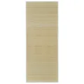 Tapis en bambou naturel à latte rectangulaire 80 x 200 cm