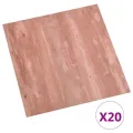 Planches de plancher autoadhésives 20 pcs PVC 1,86 m² Rouge