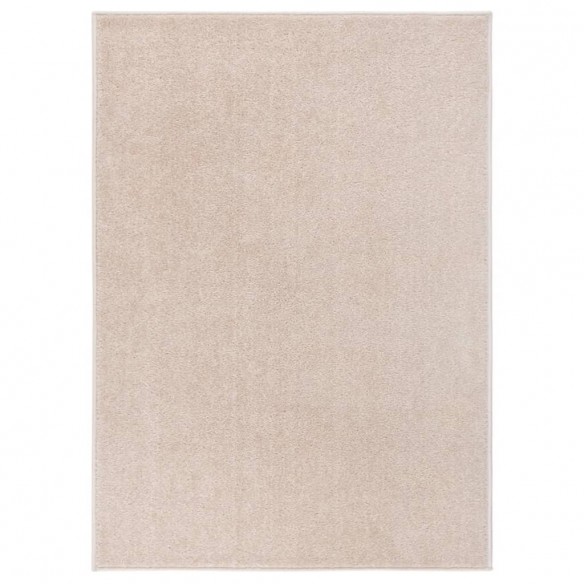 Tapis à poils courts 120x170 cm Beige foncé