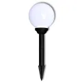 Lampes d'allée à LED 3 pcs 20 cm avec piquet de sol