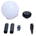 Lampes d'allée à LED 3 pcs 20 cm avec piquet de sol