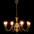 Lustre Doré 8 ampoules E14