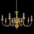Lustre Doré 8 ampoules E14