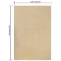 Tapis rectangulaire Naturel 120x180 cm Coton