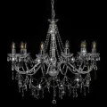 Lustre avec perles Argenté 12 ampoules E14
