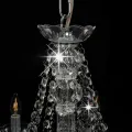 Lustre avec perles Argenté 12 ampoules E14