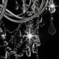 Lustre avec perles Argenté 12 ampoules E14