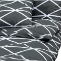 Ensemble de housse de couette Gris 200x200 cm Coton