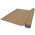 Tapis en bambou marron à latte rectangulaire 120 x 180 cm