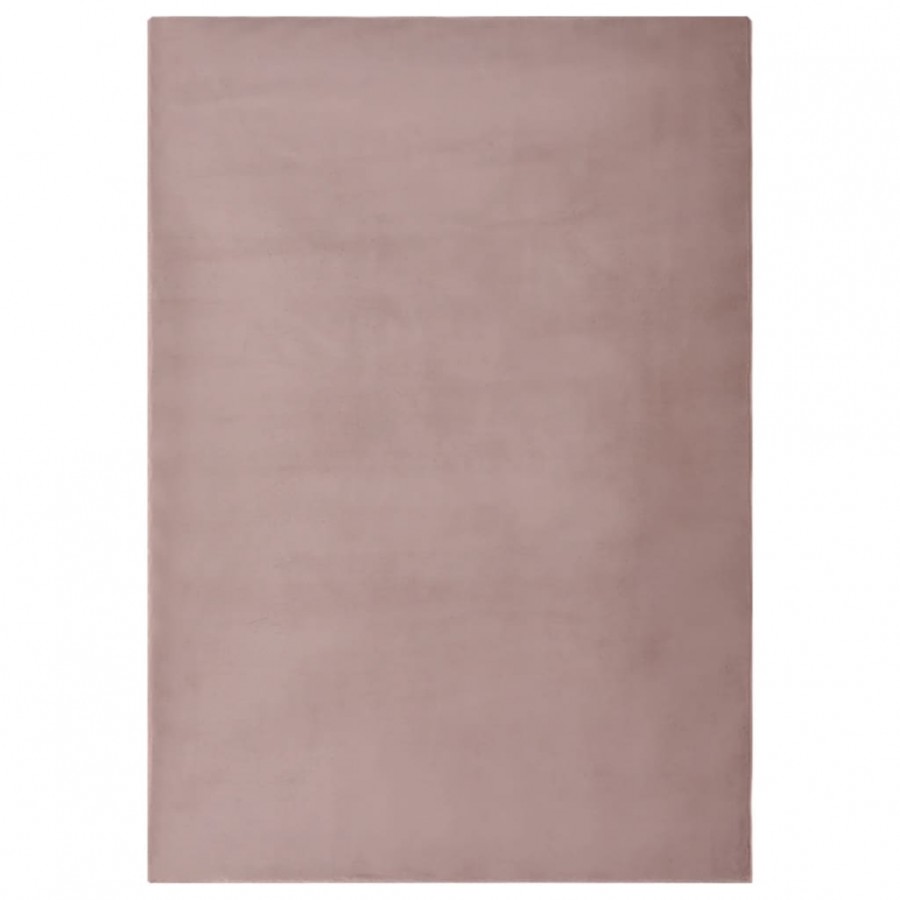 Tapis Fausse fourrure de lapin 200x300 cm Vieux rose