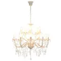 Lustre 2 couches Blanc 15 ampoules E14