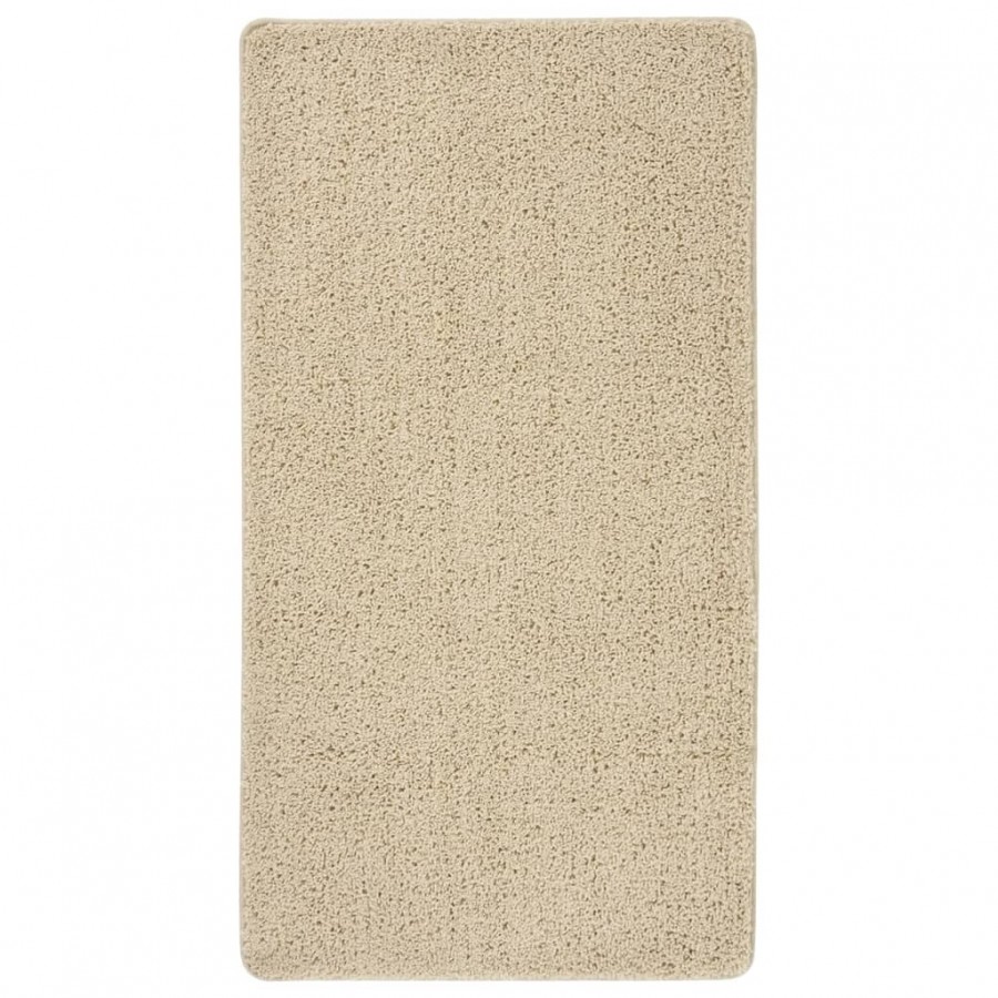 Tapis shaggy antidérapant Crème 80x150 cm