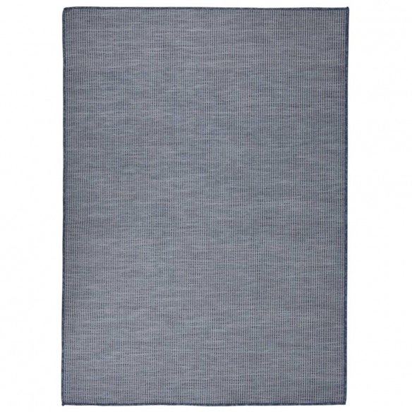 Tapis à tissage plat d'extérieur 200x280 cm Bleu