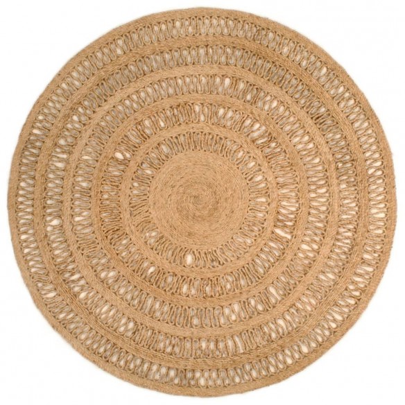 Tapis Jute tressé à la main 150 cm Rond