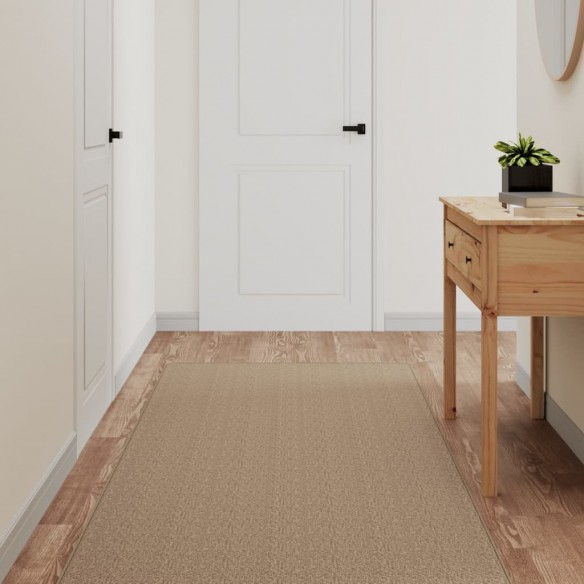 Tapis de couloir aspect sisal sable 80x300 cm