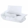 Ensemble de housse de couette Blanc 200x220 cm Coton