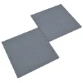 Carreaux de protection antichoc 12pcs Caoutchouc 50x50x3cm Gris