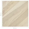 Planches de plancher autoadhésives 20 pcs PVC 1,86m² Beige rayé