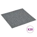 Planches de plancher autoadhésives 20 pcs PVC 1,86 m² Gris
