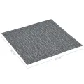 Planches de plancher autoadhésives 20 pcs PVC 1,86 m² Gris