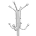 Portemanteau sur pied métal blanc