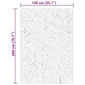 Tapis HUARTE à poils courts doux lavable rouge clair 140x200 cm